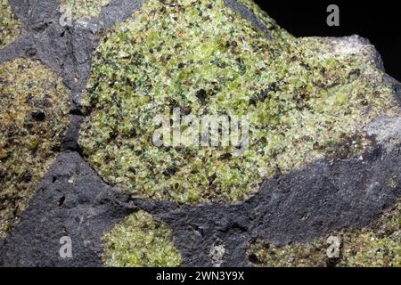 Olivina, pietra semi-preziosa, Halbedelstein Olivin Foto Stock