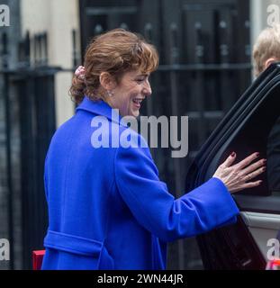 Londra, Inghilterra, Regno Unito. 29 febbraio 2024. La segretaria della salute VITORIA ATKINS lascia il 10 di Downing Street. (Credit Image: © Tayfun Salci/ZUMA Press Wire) SOLO PER USO EDITORIALE! Non per USO commerciale! Foto Stock