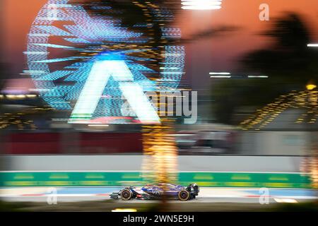 29 febbraio 2024, Bahrain International Circuit, Sakhir, Formula 1 Gulf Air Bahrain Grand Prix 2024, nella foto Yuki Tsunoda (JPN), Scuderia AlphaTauri Foto Stock