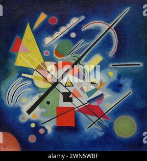 Kandinsky Wassily - Pittura Blu (1924) Foto Stock