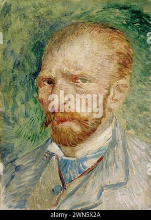 Ritratto (1887) (olio su tela 24 x 32 cm)vg02 - Van Gogh Vincent - Self Foto Stock