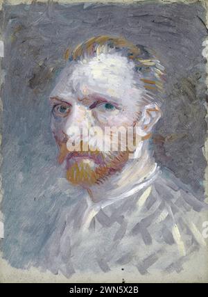 Ritratto (1887) (olio su tela 19,1 cm x 14,1 cm)vg02 - Van Gogh Vincent - Self Foto Stock