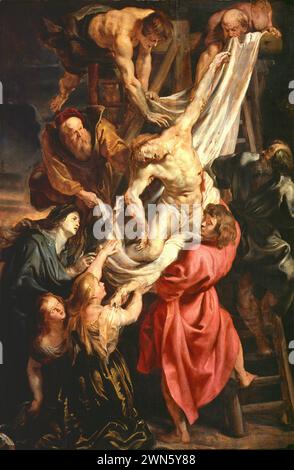 Rubens Pieter Paul - discesa dalla Croce (1611) Foto Stock