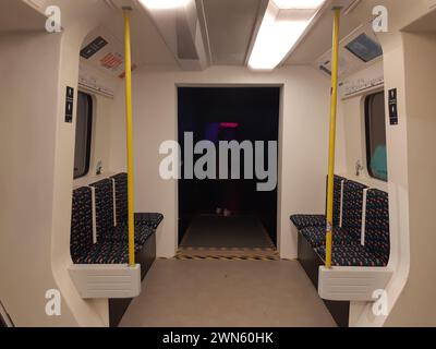 Artwork „Underground Installation“ di Banksy nella mostra „il mistero di Banksy – A Genius Mind“ al Technikum Mülheim il 12 novembre 2022 Foto Stock