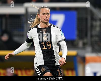 HEERENVEEN - la Germania Klara Buhl durante la partita del terzo posto della UEFA Nations League tra Paesi Bassi e Germania allo Stadio Abe Lenstra il 28 febbraio 2024 a Heerenveen, Paesi Bassi. ANP | Hollandse Hoogte | GERRIT VAN COLOGNE Foto Stock