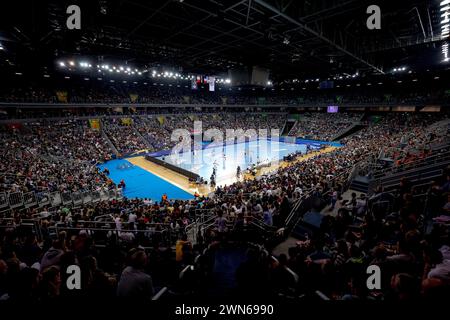 Zagabria, Croazia. 29 febbraio 2024. Machineseeker EHF Champions League partita a gironi tra l'HC Zagreb e il Paris Saint-Germain Handball all'Arena Zagreb di Zagabria, Croazia, il 29 febbraio 2024. Crediti: Pixsell/Alamy Live News Foto Stock