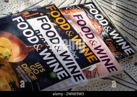 Food&Wine 2023-2024 Copertine mensili, USA Foto Stock