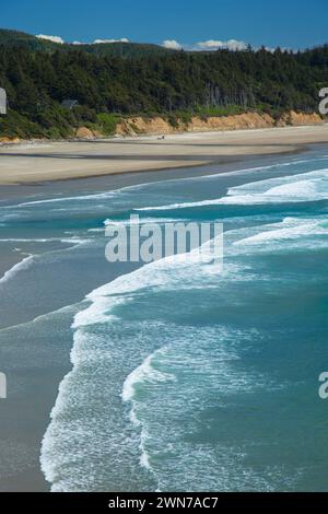 Beverly Beach view, diavoli conca del Parco Statale di lontra Crest, Oregon Foto Stock