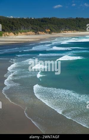 Beverly Beach view, diavoli conca del Parco Statale di lontra Crest, Oregon Foto Stock