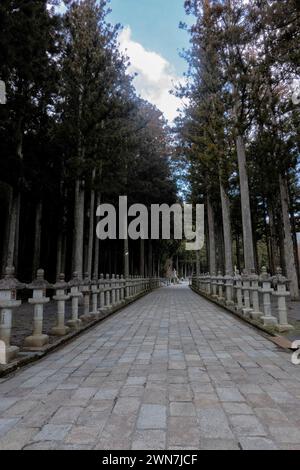 Ingresso al Cimitero Okunoin, Monte Koya (Koyasan), Wakayama, Giappone Foto Stock