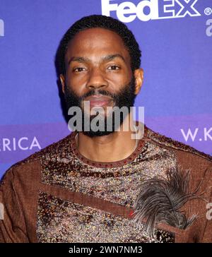 New York, Stati Uniti. 29 febbraio 2024. Tobias Truvillion partecipa al 9° Annual for the Love of Our Children Gala tenutosi al Pier Sixty il 29 febbraio 2024 a New York, NY © Steven Bergman/AFF-USA.COM Credit: AFF/Alamy Live News Foto Stock