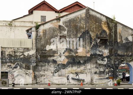 Concubine Lane a Ipoh, Perak MALESIA Foto Stock