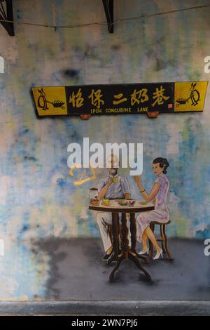 Concubine Lane a Ipoh, Perak MALESIA Foto Stock