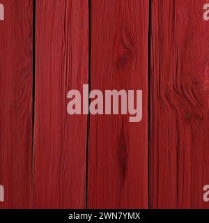 Rosso sfondo di legno Foto Stock