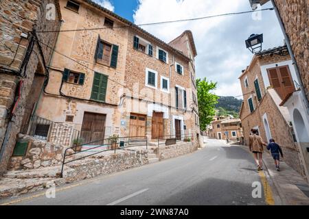 Fornalutx, Soller Valley Route, Maiorca, Isole Baleari, Spagna Foto Stock