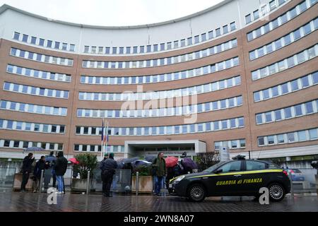 Foto Spada/LaPresse 01 marzo 2024 - Brescia, Italia - cronaca - Tribunale di Brescia prima udienza della revisione del processo della strage di erba nella foto: il Tribunale di Brescia 01 marzo 2024, 2024 Brescia, Italia - relazione - Tribunale del calcio di Brescia prima udienza della revisione del processo al massacro di erba nella foto: tribunale di Brescia credito: LaPresse/Alamy Live News Foto Stock