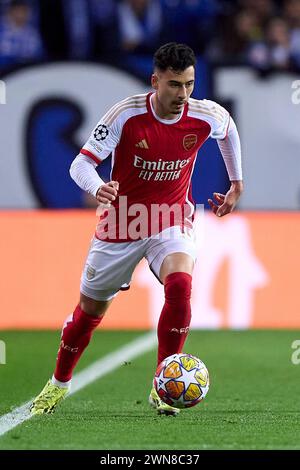 Gabriel Martinelli durante la partita di UEFA Champions League tra FC Porto e Arsenal FC all'Estadio do Dragao il 21 febbraio 2024 a Porto, Portogallo Foto Stock