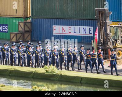 La guardia d'onore delle forze armate bielorusse Foto Stock