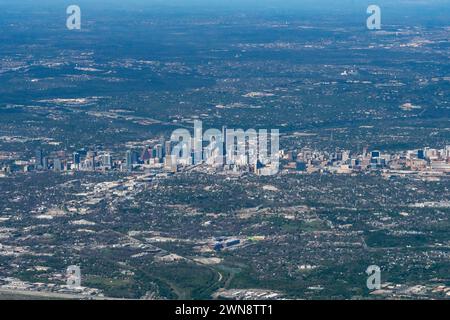 Vista aerea di Austin, Texas Foto Stock