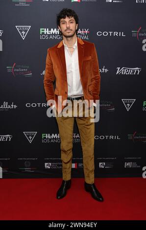 Los Angeles, California. 29 febbraio 2024. Rafael Cebrián al Festival Italia di Los Angeles 2024 all'Harmony Gold Theater il 29 febbraio 2024 a Los Angeles, California Credit: Faye Sadou/Media Punch/Alamy Live News Foto Stock