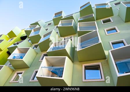 Copenaghen, Danimarca - Ørestad Plejecenter senior housing di JJW Arkitekter Foto Stock