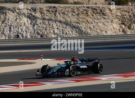 Durante il Gran Premio di Formula 1 Gulf Air Bahrain 2024, 1° round del Campionato del mondo di Formula 1 FIA 2024 dal 29 febbraio al 2 marzo 2024 sul circuito Internazionale del Bahrain, a Sakhir, Bahrain - foto DPPI Foto Stock