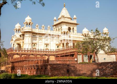 Famoso mausoleo Jaswant Thada a Jodhpur, Rajasthan, India Foto Stock