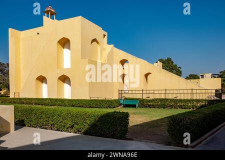 Strumenti astronomici a Jantar Mantar observatory, Jaipur, India Foto Stock