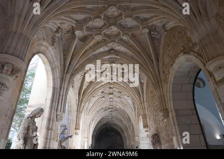 Hostal de San Marcos, chiostro (XVI-XVIII secolo). Leon, Castilla y Leon, Spagna. Foto Stock