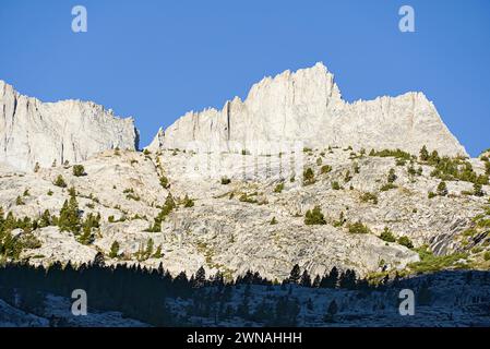 Le cime rocciose del Kings Canyon National Park Foto Stock