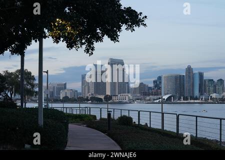 Porto e centro di San Diego Foto Stock