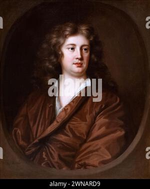 Mary Beale Painting, 'Portrait of a Young Man', 1680. Artista e ritrattista inglese del XVII secolo, 1633-1699 Foto Stock