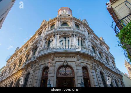 Hotel Raquel in via Calle Amargura in via Calle San Ignacio a l'Avana Vecchia (la Habana Vieja), Cuba. L'Avana Vecchia è un sito patrimonio dell'umanità dell'UNESCO. Foto Stock