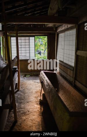 Hida Folk Village, museo all'aperto di Hida no Sato a Takayama, Giappone Foto Stock