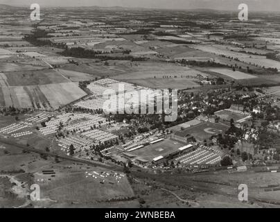 Veduta aerea dell'accampamento dei Veterani a Gettysburg nel 75° anniversario della battaglia - luglio 1938 Foto Stock