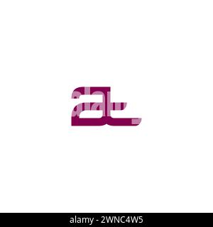 AL logo iniziale. Lettera AL logo Illustrazione Vettoriale