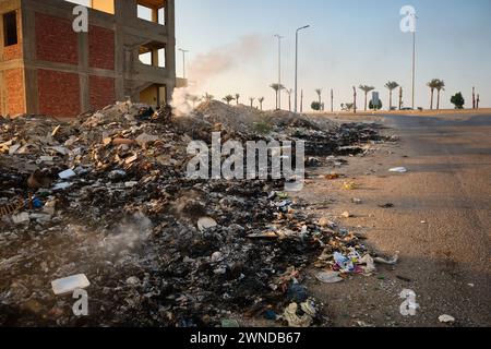 Discarica su strada Foto Stock