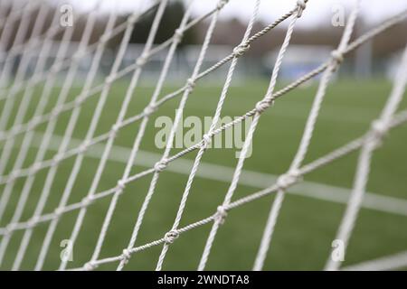 Goalnet at Ascot United FC, Racecourse Ground, Ascot, Berkshire, Regno Unito Foto Stock