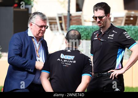 Sakhir, Bahrein. 2 marzo 2024. Otmar Szafnauer (Stati Uniti). 02.03.2024. Campionato del mondo di formula 1, Rd 1, Gran Premio del Bahrain, Sakhir, Bahrain, giorno della gara. Il credito fotografico dovrebbe essere: XPB/Alamy Live News. Foto Stock