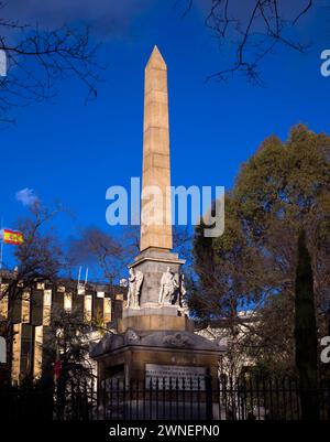 Monumento al 2 de mayo. Madrid. España Foto Stock