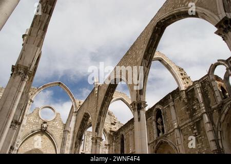 Convento da Ordem do Carmo, Lisbona Foto Stock