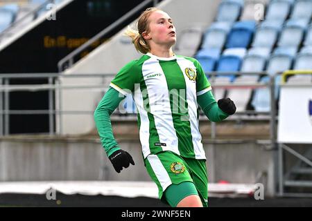 Norrkoping, Svezia. 2 marzo 2024. Norrkoping, Svezia, 2 marzo 2024: Julie Blakstad (41 Hammarby) durante la partita di pre-stagione del 2 marzo 2024 tra IFK Norrkoping e Hammarby IF alla Platinumcars Arena di Norrkoping, Svezia (Peter Sonander/SPP) crediti: SPP Sport Press Photo. /Alamy Live News Foto Stock