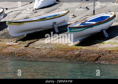 Barche sul porto di Marina grande, sull'isola di Capri, Foto Stock