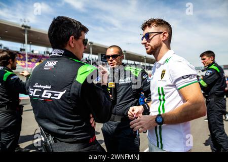 Lusail, Qatar. 2 marzo 2024. BORTOLOTTI Mirko (ita), Lamborghini Iron Lynx, Lamborghini SC63, ritratto, griglia di partenza, griglia di partenza durante i 1812 KM DI Qatar Airways Qatar, 1° round del Campionato Mondiale Endurance FIA 2024, dal 29 febbraio al 02 marzo 2024 sul circuito Internazionale Losail di Lusail, Qatar - foto Thomas Fenetre/DPPI Credit: DPPI Media/Alamy Live News Foto Stock