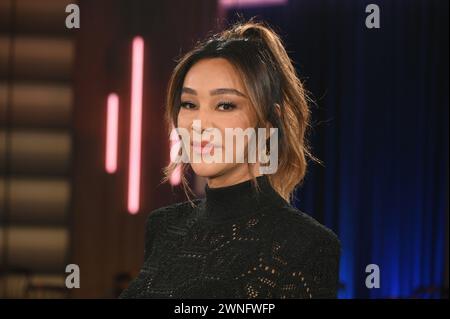 Colonia, Germania. 1 marzo 2024. Presentatrice Verona Pooth come ospite del talk show WDR Kölner Treff Credit: Horst Galuschka/dpa/Horst Galuschka dpa/Alamy Live News Foto Stock