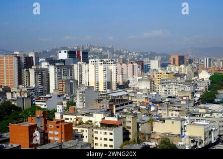 Vista aerea del centro di Caracas, Venezuela Foto Stock