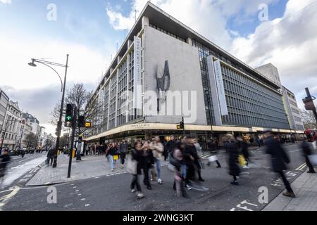 Grande magazzino John Lewis ammiraglia in Oxford Street, Londra, Inghilterra, Regno Unito Foto Stock