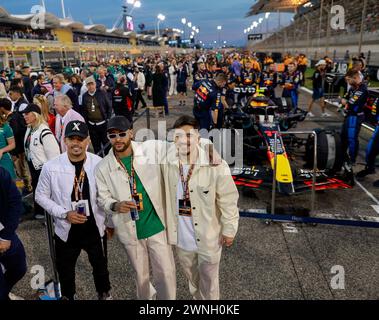 Neymar Jr, ritratto durante il Gran Premio di Formula 1 Gulf Air Bahrain 2024, 1° round del Campionato del mondo di Formula 1 FIA 2024 dal 29 febbraio al 2 marzo 2024 sul circuito Internazionale del Bahrain, a Sakhir, Bahrain - foto DPPI Foto Stock