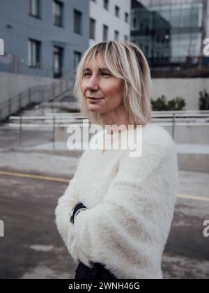 Leopoli, Ucraina. 29 gennaio 2024. © Adrien Vautier/le Pictorium/MAXPPP - Lviv 29/01/2024 Adrien Vautier/le Pictorium - 29/01/2024 - Ucraina/Lviv/Lviv - Olga Rudneva, la directrice du center superhumans de Lviv. Leopoli, 29 gennaio 2024. - Valeurs ACtuelles Out, JDD Out, No JDD, RUSSIA OUT, NO RUSSIA #norussia/29/01/2024 - Ucraina/Leopoli/Leopoli - Olga Rudneva, direttore del centro superumani di Leopoli. Leopoli, 29 gennaio 2024. Crediti: MAXPPP/Alamy Live News Foto Stock