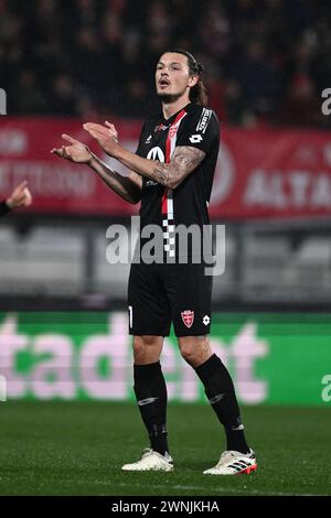 Milan Djuric (Monza) durante la partita di serie A italiana tra Monza 1-4 Roma allo stadio Brianteo il 2 marzo 2024 a Monza, Italia. Crediti: Maurizio Borsari/AFLO/Alamy Live News Foto Stock